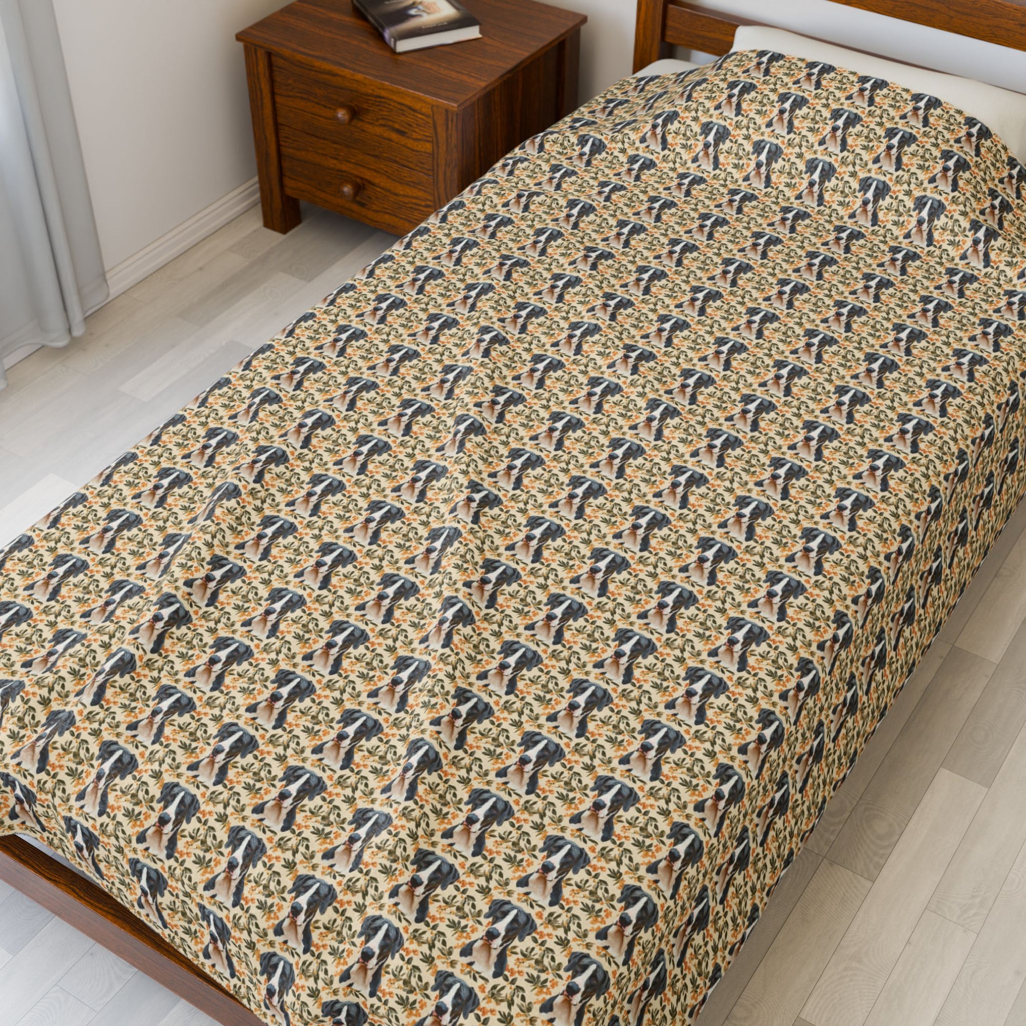 Majestic Great Dane Meadow Velveteen Plush Blanket