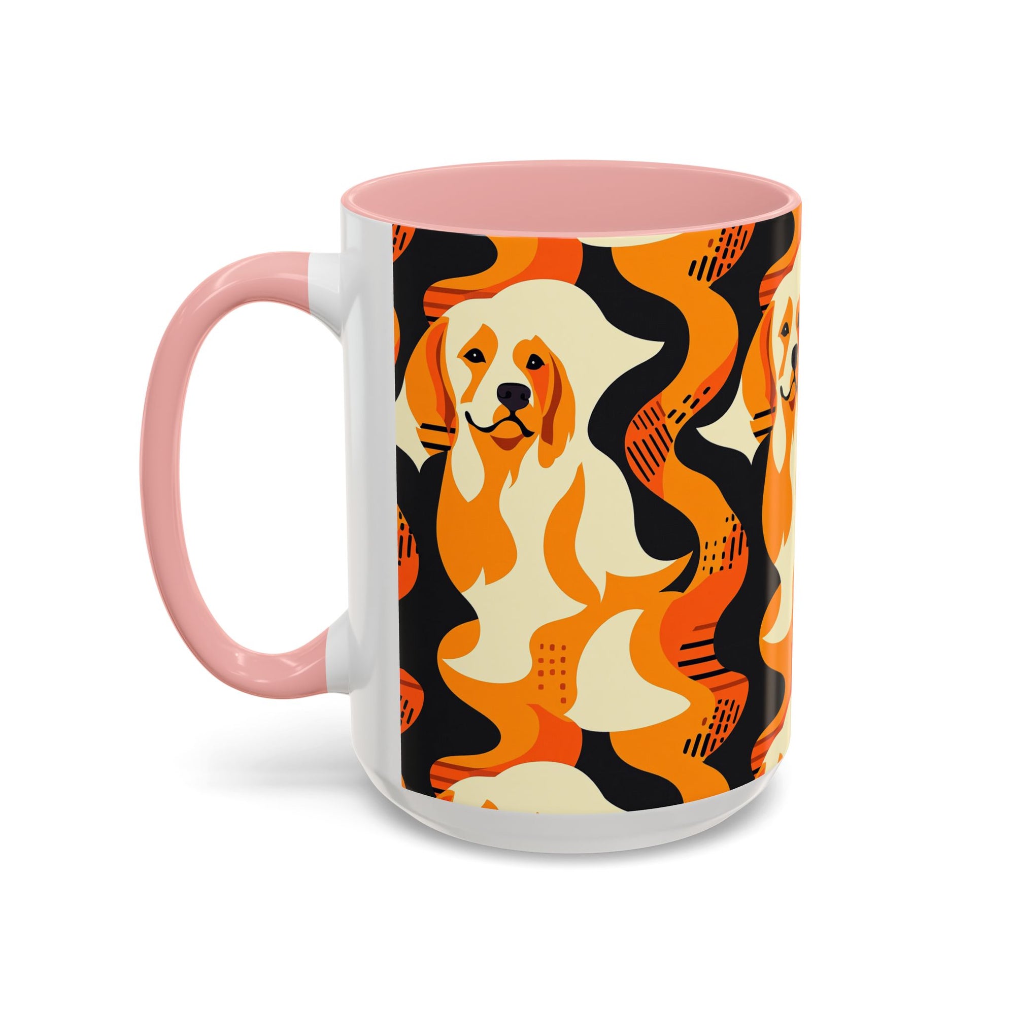 Golden Woof Abstract Glamour Accent Coffee Mug