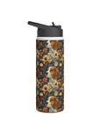 Beagle Blossoms Stainless Steel Water Bottle