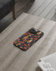 Floral Pawsome Dachsund Delight Slim Phone Cases