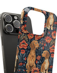 Floral Pawsome Dachsund Delight Slim Phone Cases