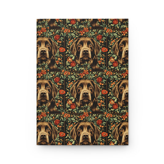 Labrador Lush Pooch Tapestry Hardcover Journal Matte