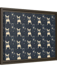 Frenchie Celestial Soar Matte Canvas, Framed