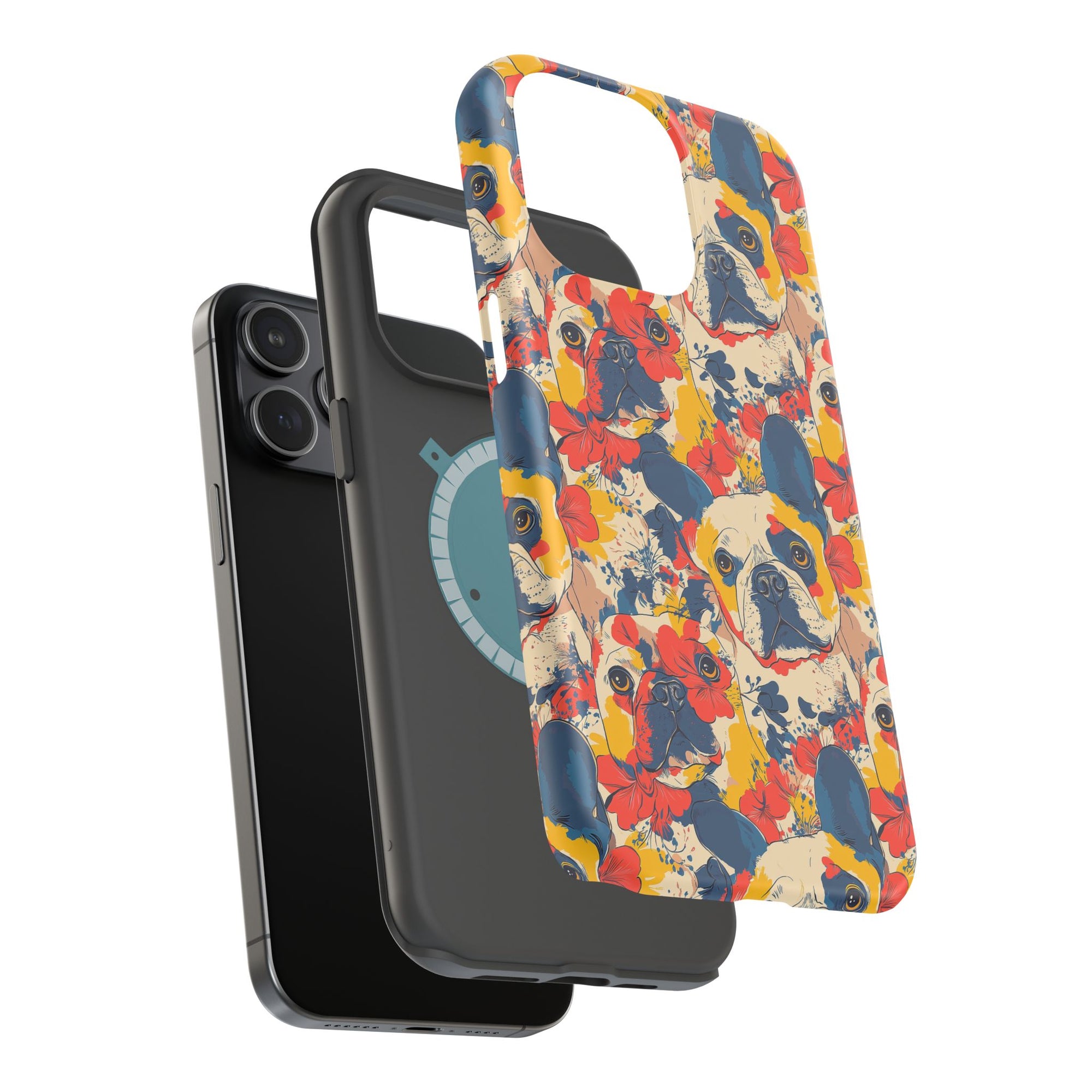 Bloom Pup Frenchietastic Splatter Magnetic Tough Cases