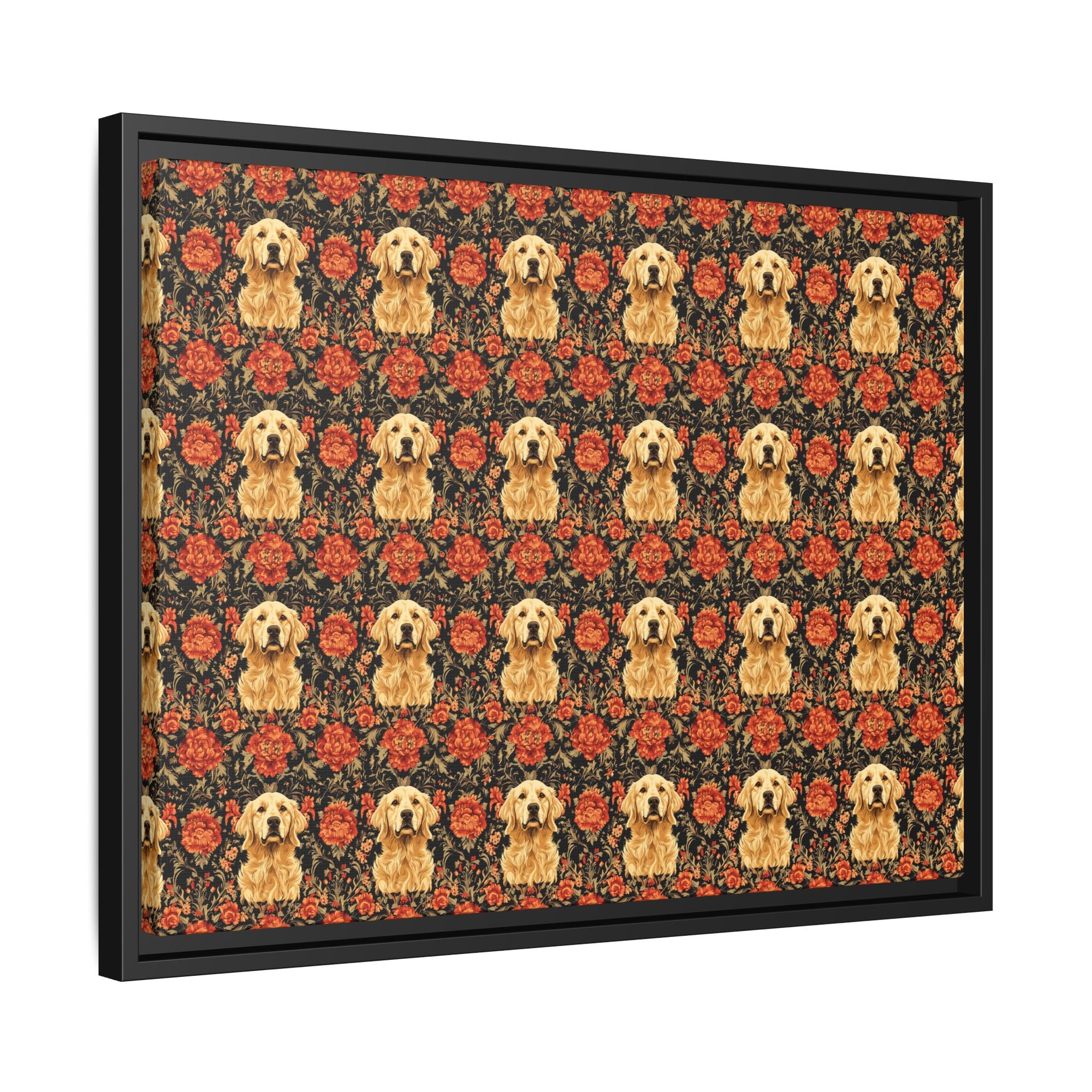 Golden Pawsatronic Tapestry Matte Canvas, Framed