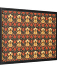 Golden Pawsatronic Tapestry Matte Canvas, Framed