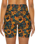 Safari Shepherd Strut High Waisted Yoga Shorts