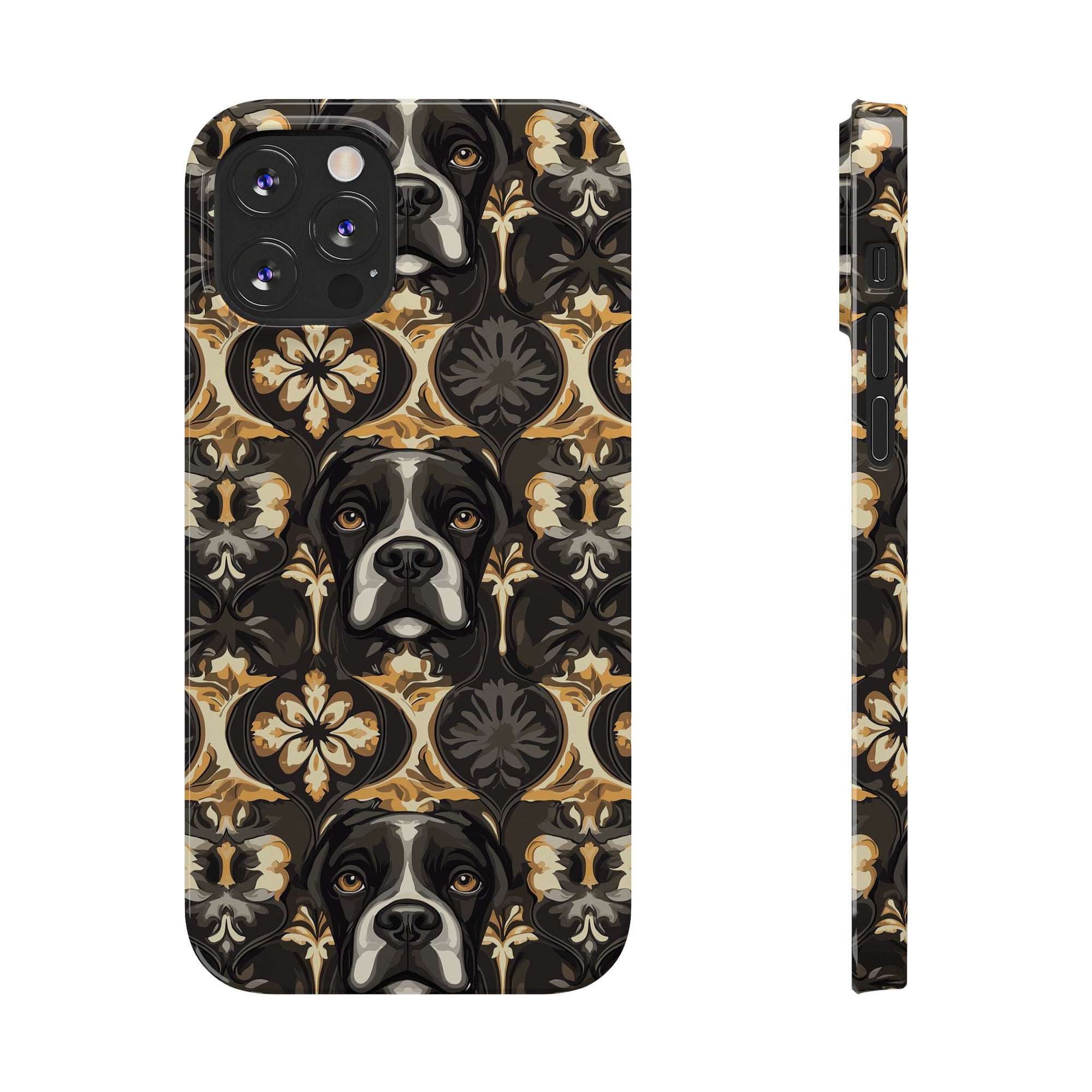 Manor Pup Boxer Royale Slim Phone Cases