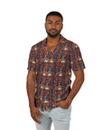 Boxer Blossom Tapestry Delight Men's Hawaiian Camp Shirt