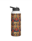 Yorkie Charm Twins Stainless Steel Water Bottle