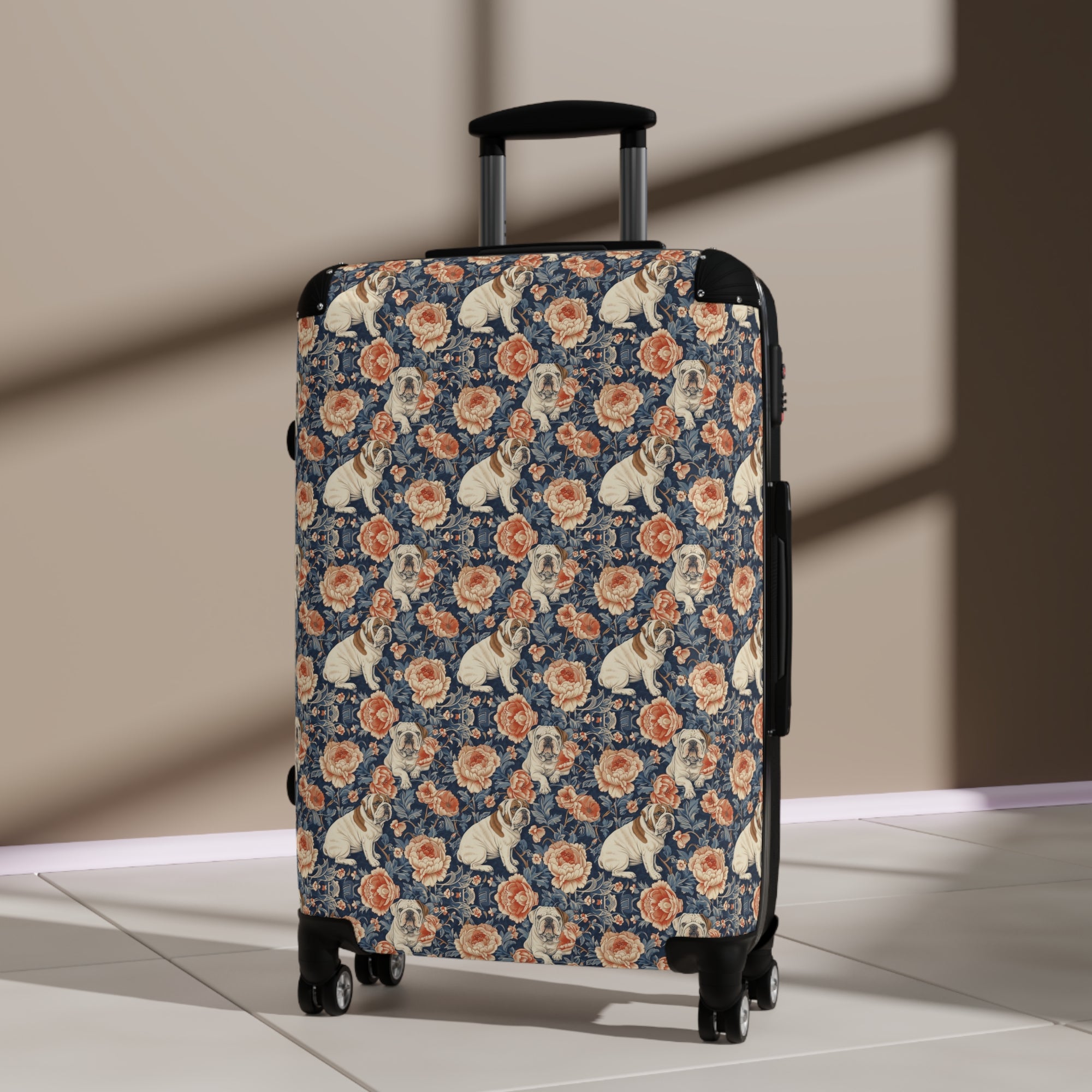 Blooming Bulldog Beauty Suitcase