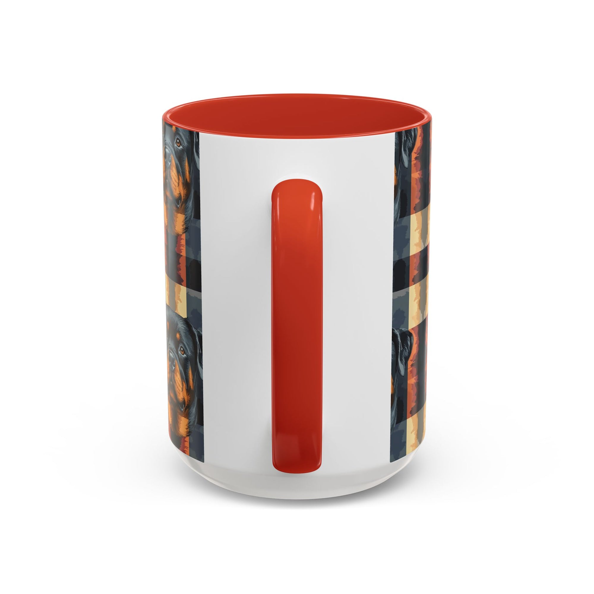 Pawsome Rottweiler Royalty Plaid Accent Coffee Mug