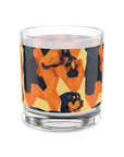 Rottweiler Chic Pawsitivity Rocks Glass