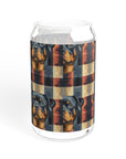 Pawsome Rottweiler Royalty Plaid Sipper Glass