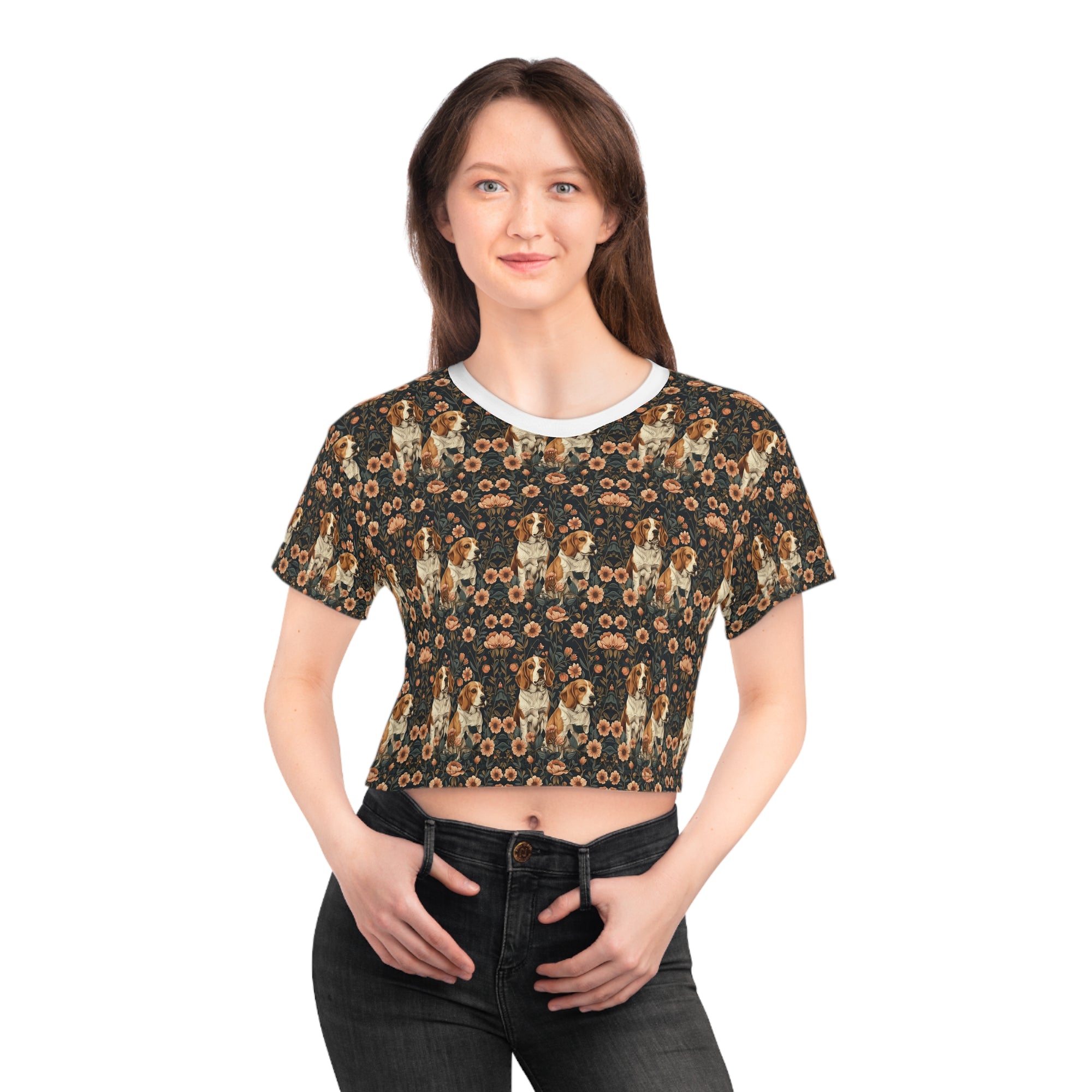 Beagle Blossom Bonanza Crop Tee