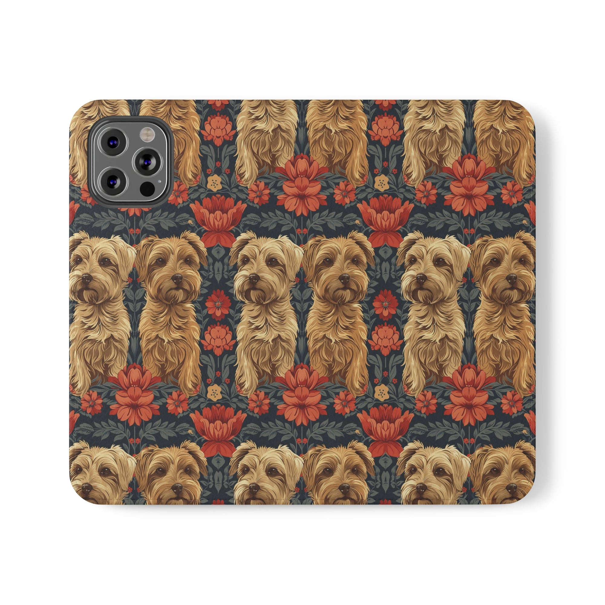 Yorkie Charm Twins Flip Cases