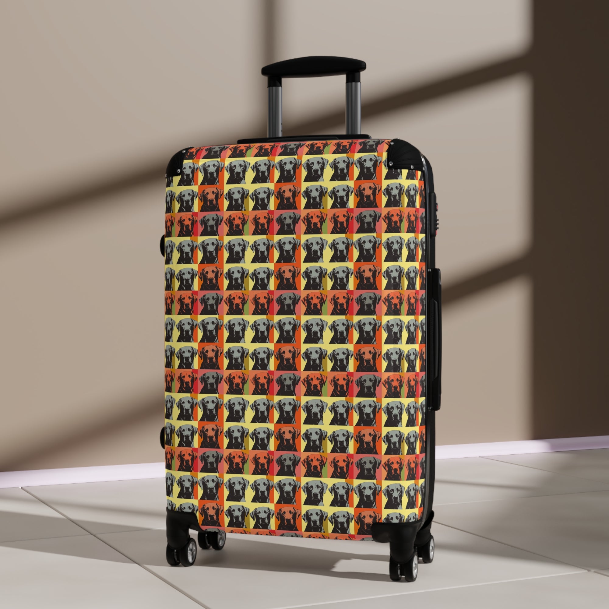 Whimsical Warhol Labrador Suitcase