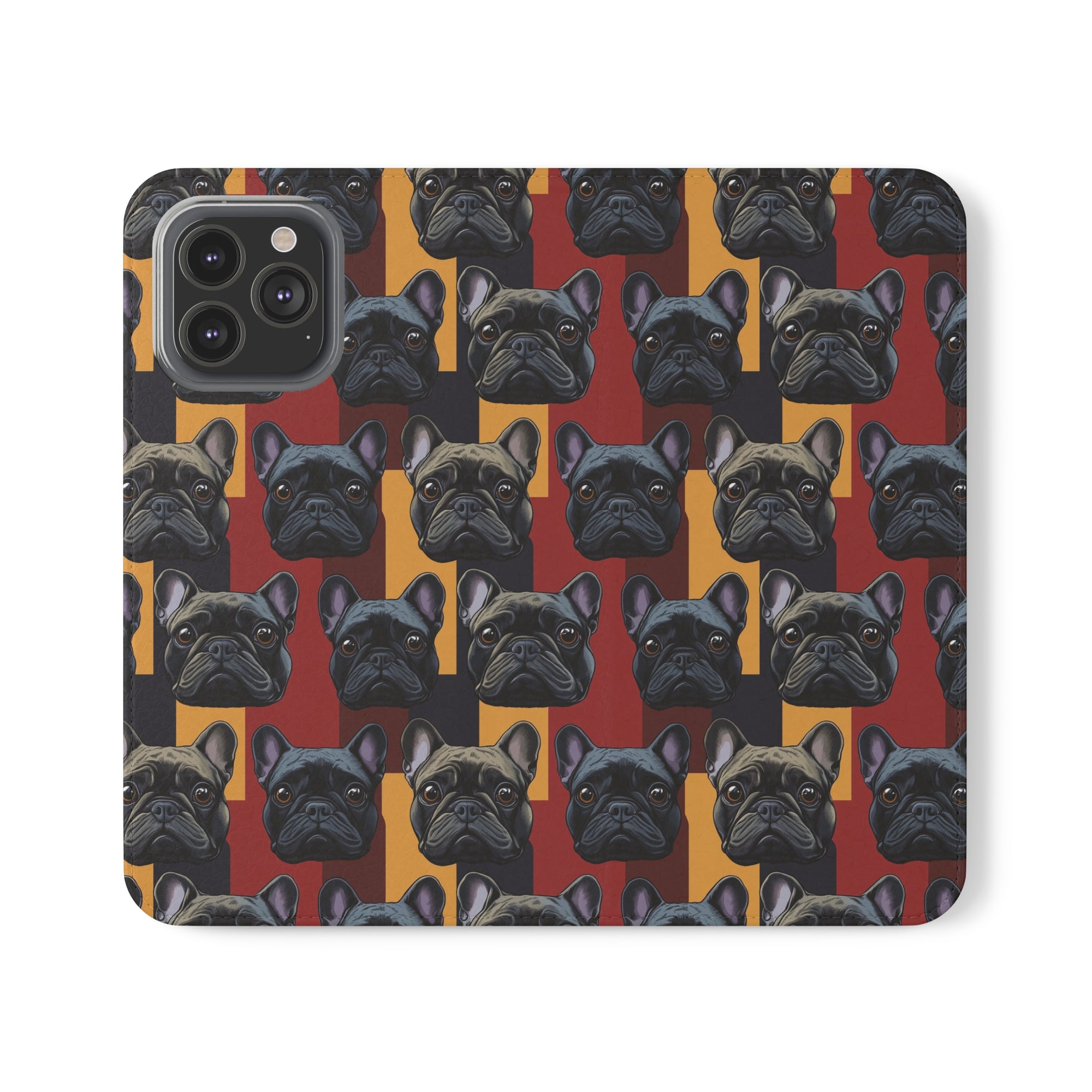 Chic Canine Checkmate - Frenchie Edition Flip Cases