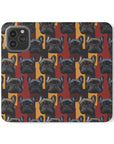 Chic Canine Checkmate - Frenchie Edition Flip Cases