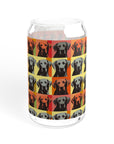 Whimsical Warhol Labrador Sipper Glass