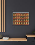 Golden Pawsatronic Tapestry Matte Canvas, Framed