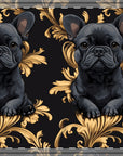 Regal Frenchie Noir Elegance Ceramic Coaster