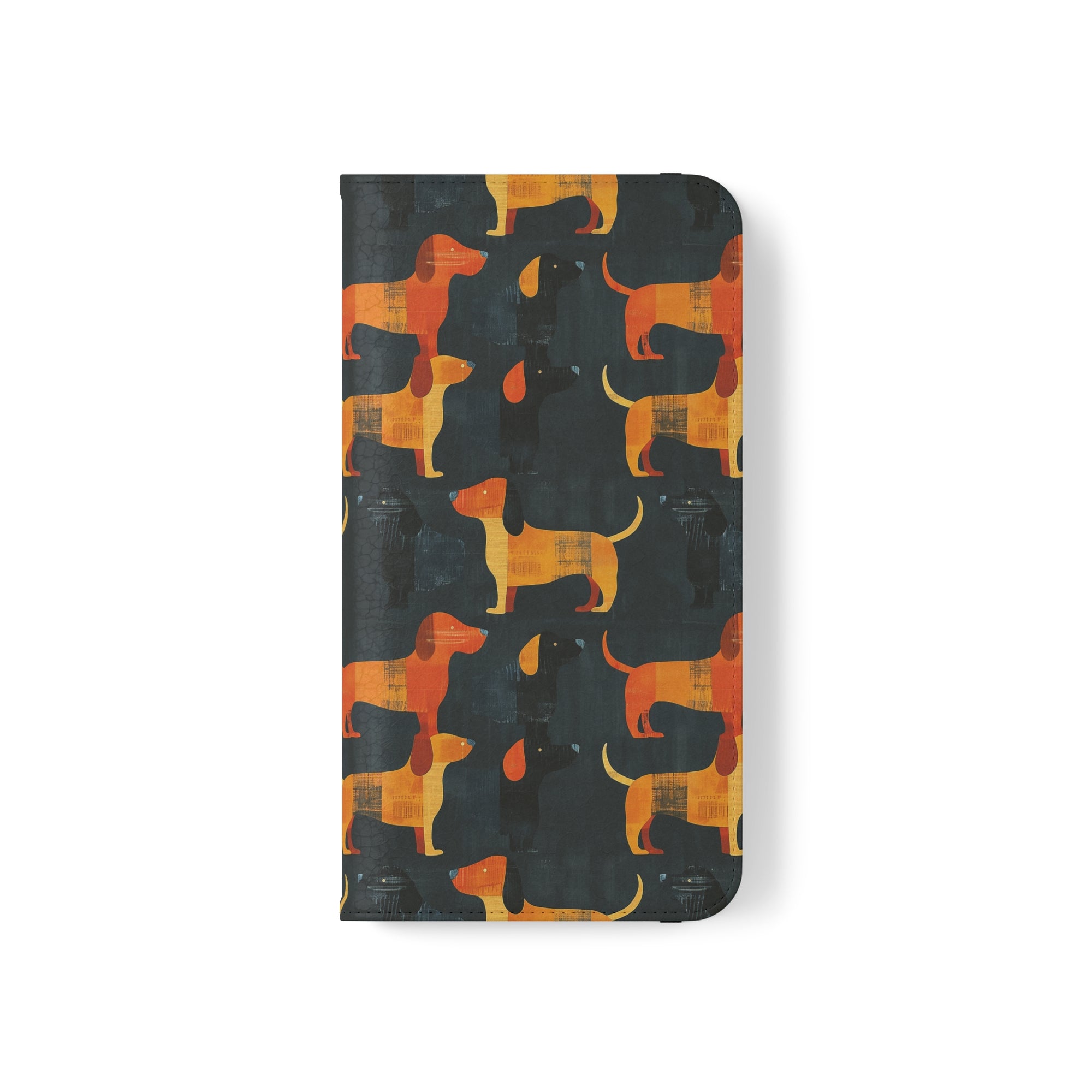 Dapper Dachshund Noir Glow Flip Cases