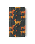 Dapper Dachshund Noir Glow Flip Cases