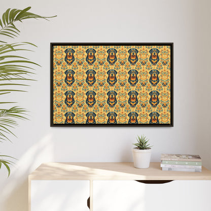 Royal Rottie Regalia Matte Canvas, Framed