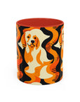 Golden Woof Abstract Glamour Accent Coffee Mug