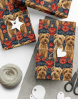 Yorkie Charm Twins Gift Wrap Papers