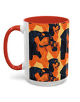 Rottweiler Chic Pawsitivity Accent Coffee Mug