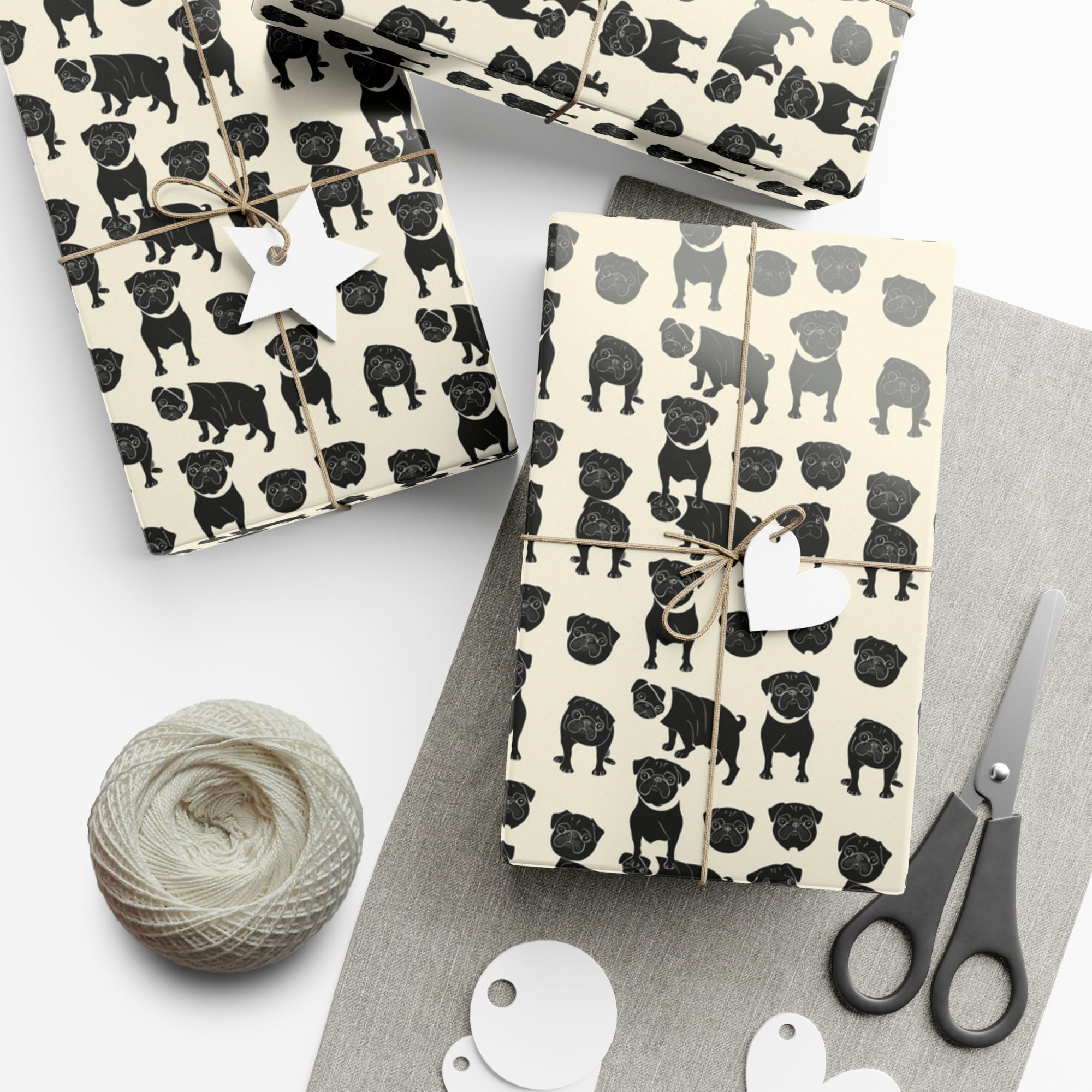 Puggie Pout Perfection Gift Wrap Papers