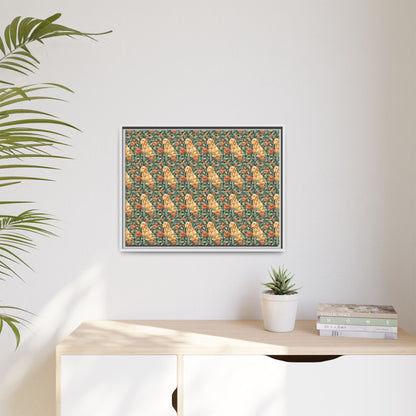 Blooming Goldie Glam Matte Canvas, Framed