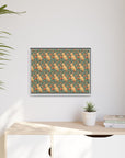 Blooming Goldie Glam Matte Canvas, Framed