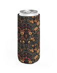 Dapper Dachshund Embroidery Elegance Slim Can Cooler