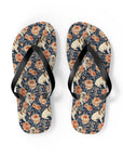 Blooming Bulldog Beauty Flip Flops