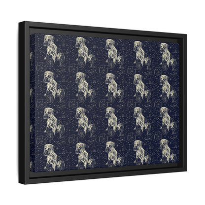 Celestial Boxer Bliss Matte Canvas, Framed