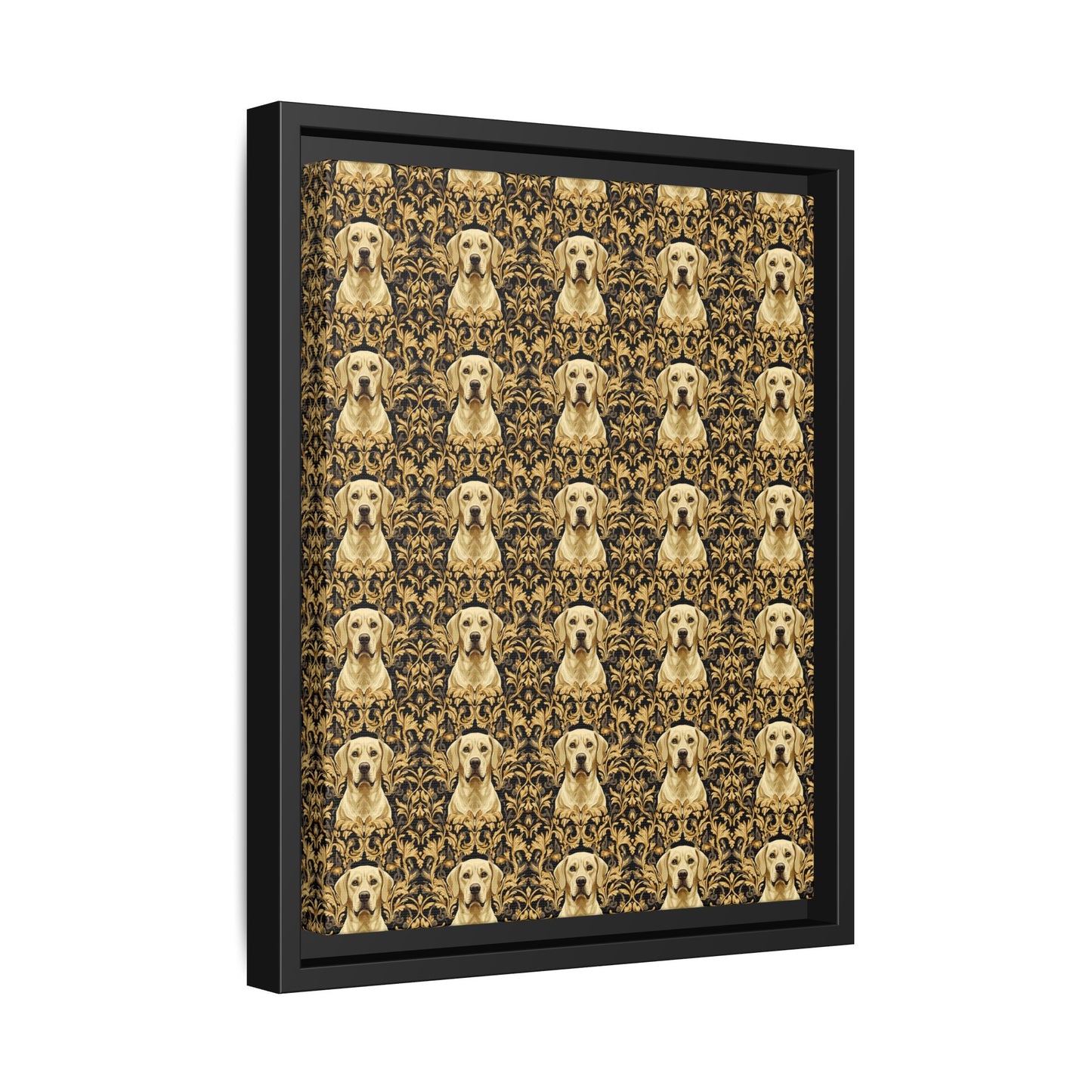 Royal Pawsitivity Labs Matte Canvas, Framed