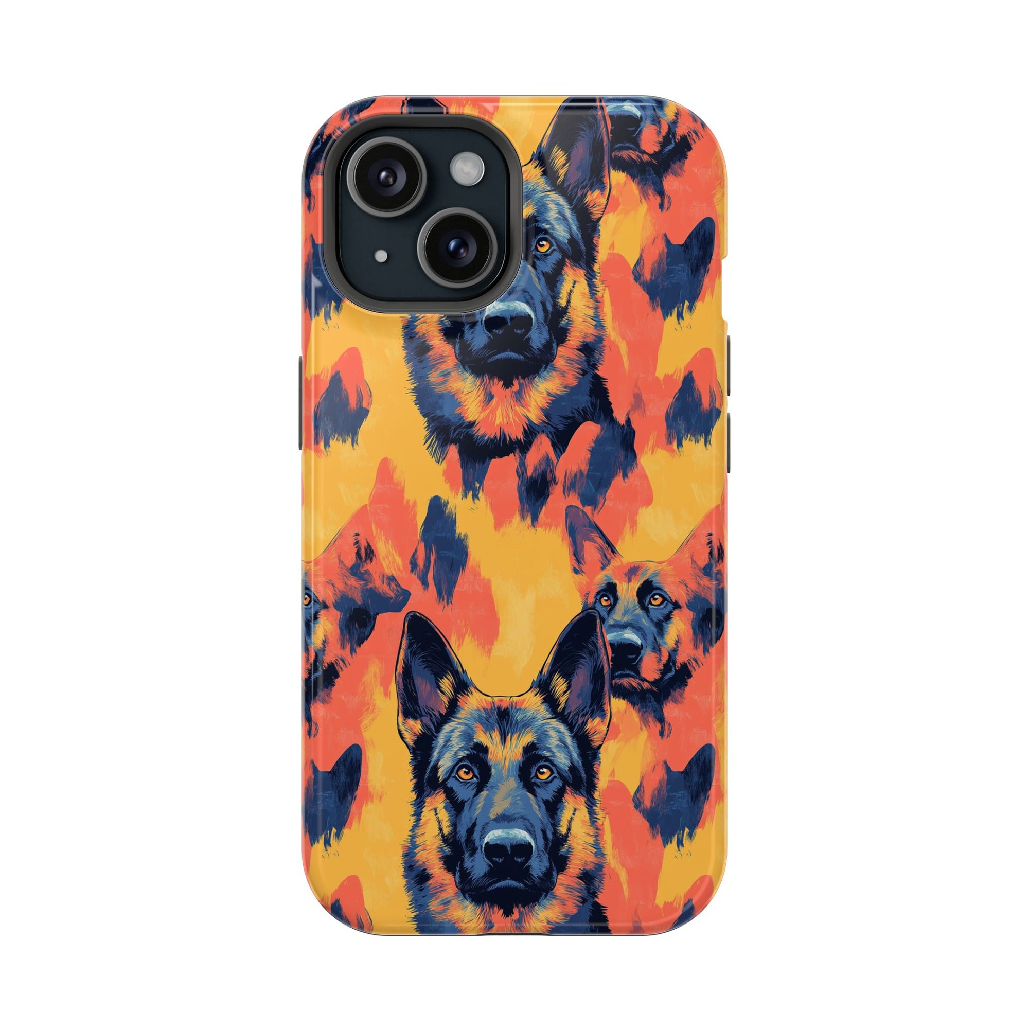 Impressionistic German Shepherds Magnetic Tough Cases