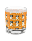 Boxer Blissful Chic Canine Rocks Glass