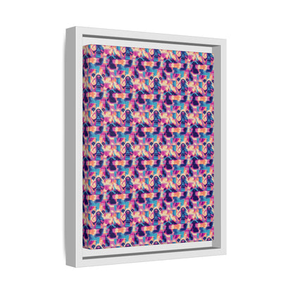 Dazzling Bulldog Chic Matte Canvas, Framed