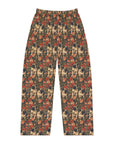 Blooming Pug Paradise Women's Pajama Pants