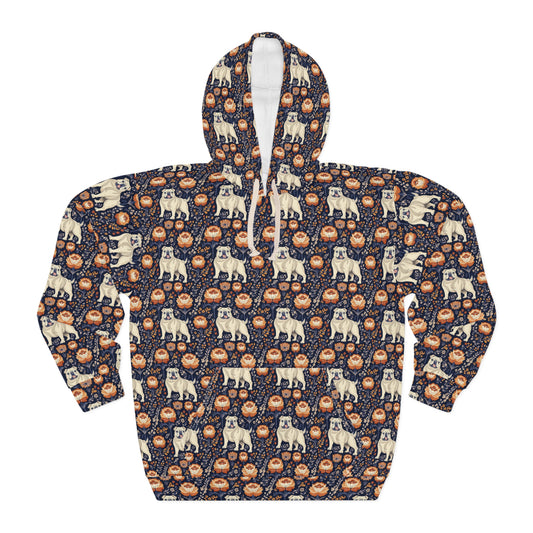 Bulldog Blossom Bonanza Unisex Pullover Hoodie