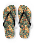 Blooming Goldie Glam Flip Flops