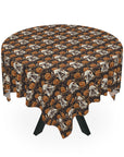 Bloomingly Bulldogistic Bouquet Tablecloth