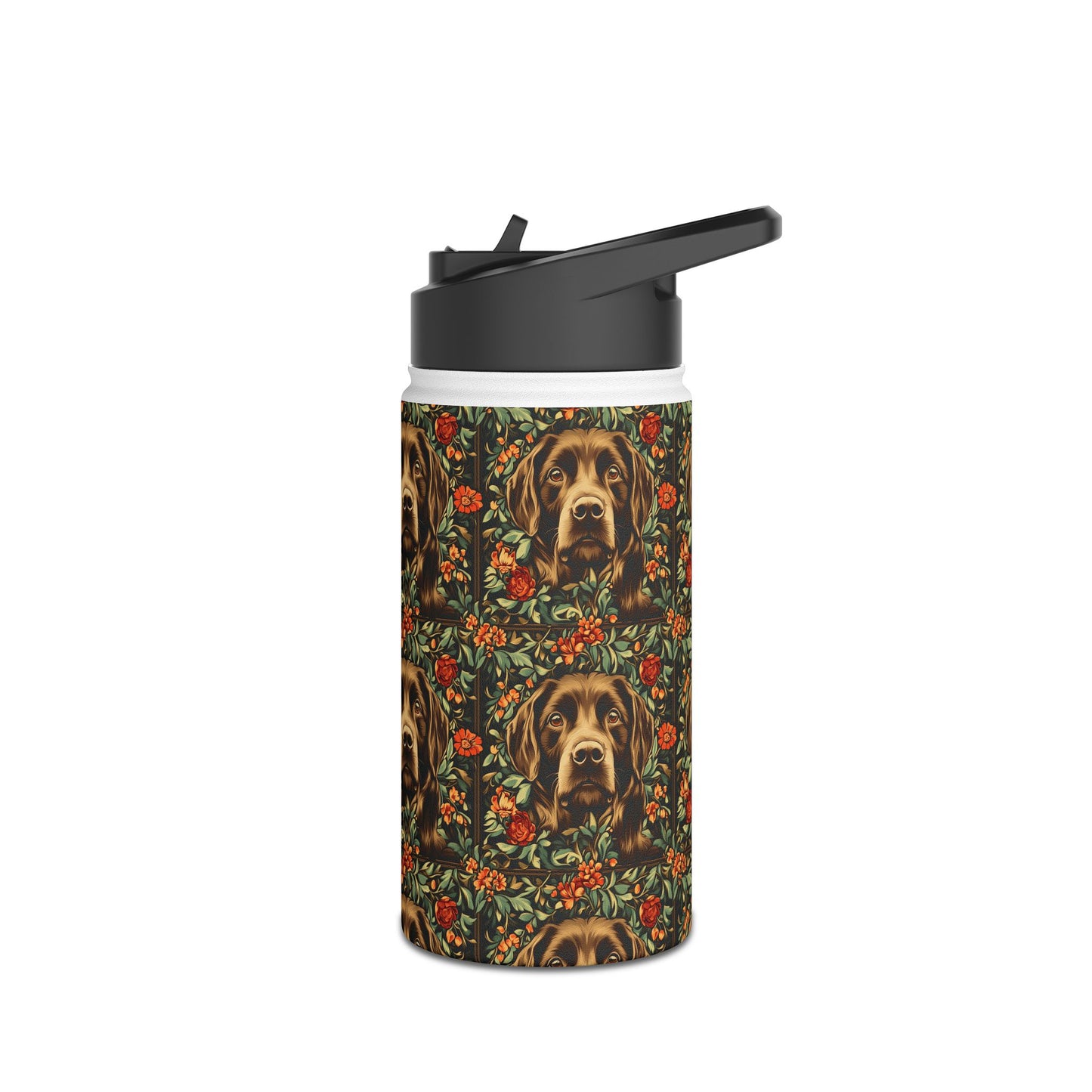 Labrador Lush Pooch Tapestry Stainless Steel Water Bottle