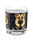 Majestic Hound Couture: German Shepherd LuxeBlend Rocks Glass