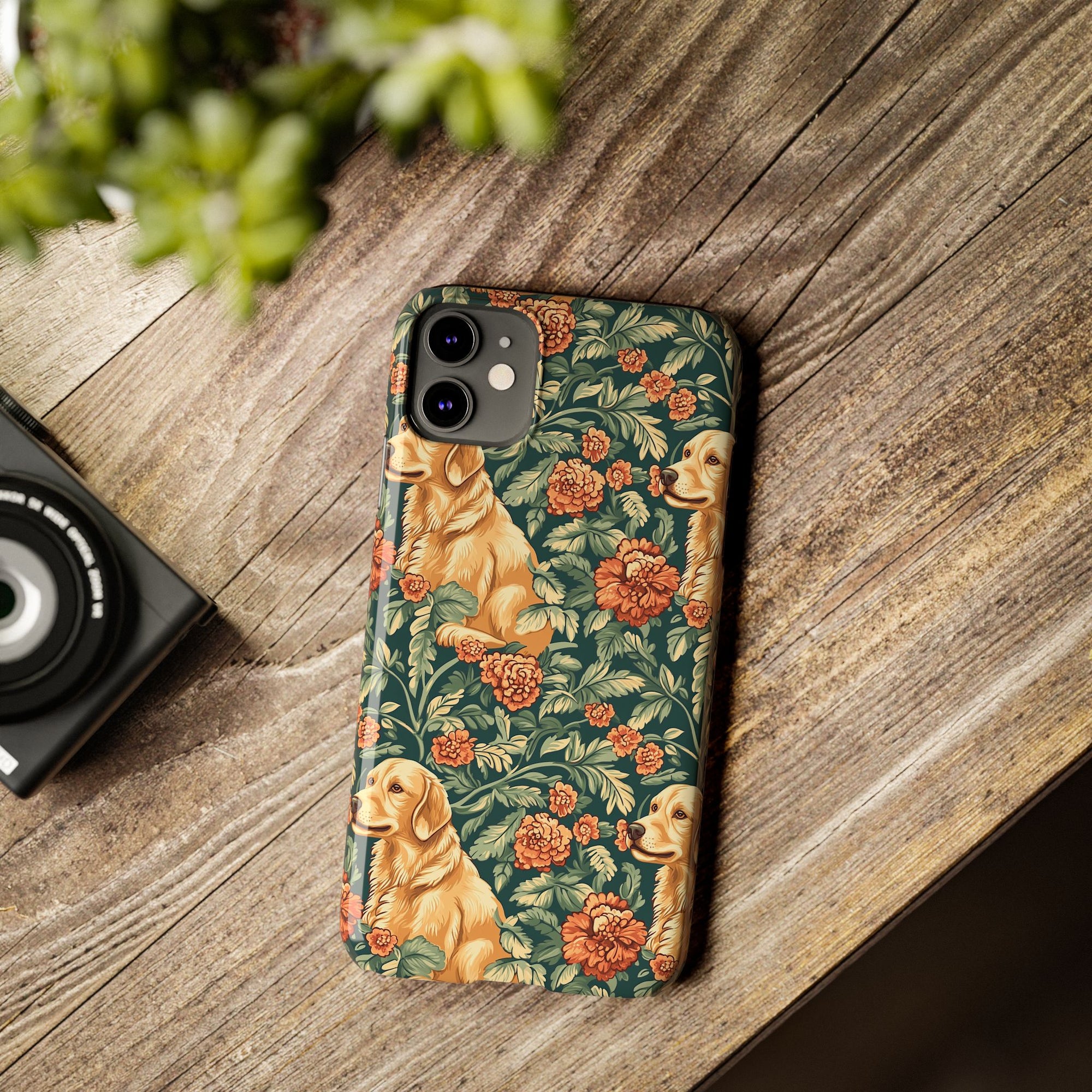 Blooming Goldie Glam Slim Phone Cases