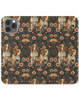 Beagle Blossom Bonanza Flip Cases